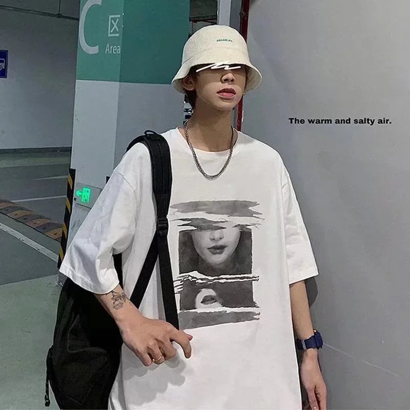 Cyberpunk Oversized shirt – Beautiful Women Graphic Print T Shirts Mens Creativity Cotto