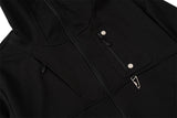Harajuku barcode glitch featuring undermycar 2023 new high street fashion brand functional double layer zipper hoodie