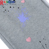 rainbowtouches 2022 unisex pants splash ink print high street drawstring loose casual pants mens straight fashion women pants minimalist street pants