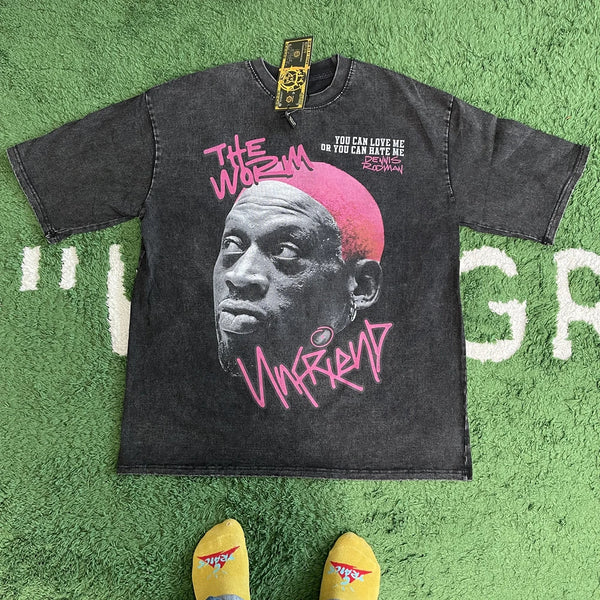 Cyberpunk Broken heart – Frog Drift Fashion Vintage Loose Basketball Graphic Retro Wa