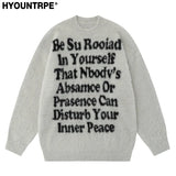 fashion knitted sweater mens winter o neck letters pullover streetwear unisex casual loose warm hairy sweaters jumper knitwear - Y2K grunge street style, high quality cotton hoodie, soft fleece-lined outerwear