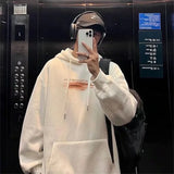 New Hip Hop Graphic Pullover Hoodies For Men Cotton Fleece Vintage Hoo