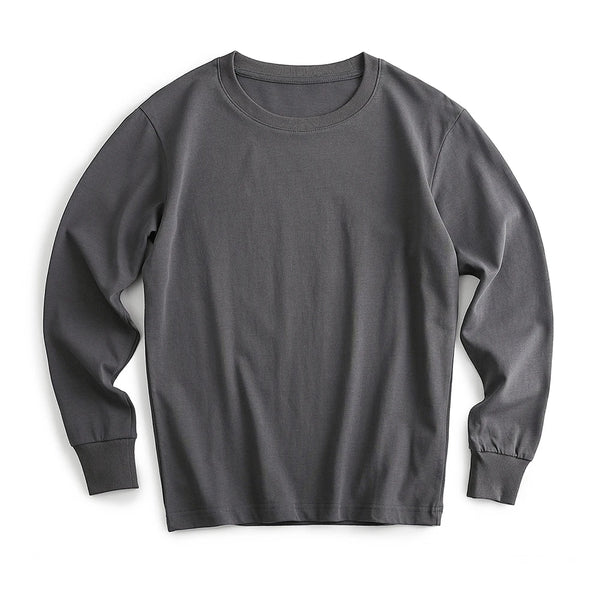 Anime Anime panel – Mens Long Sleeve T Shirt Autumn Winter Vintage Amekaji Heavy