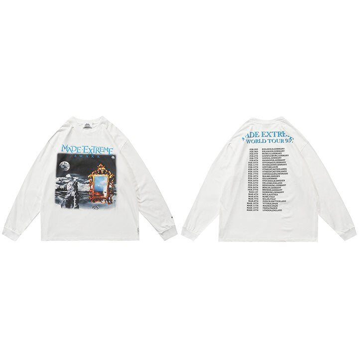 "Magic Mirror" Unisex Men Women Streetwear Graphic Sweatshirt Daulet Apparel