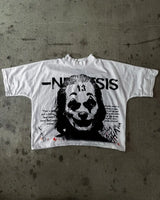 Y2k Aesthetic print tee – Y2K Summer American Street Dark Style Anime Cartoon Print Ov