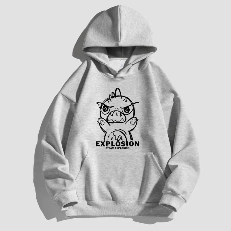 techwear flame hoodie, cold season layer, oversized streetwear hoodie for men, urban techwear fashion
