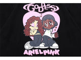 Harajuku Crying angel – Aolamegs Hip Hop T Shirt Men Cartoon Couple Print Streetwear
