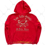 American Fashion Trend Pattern Print Zipper Hoodie Women Y2K New Stree