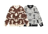 fashion stars tassel knitted sweater pullovers men fashion long sleeve loose sweater unisex autumn winter cotton jumper knitwear - 2025 streetwear drop, high quality cotton hoodie, unisex casual winter pullover