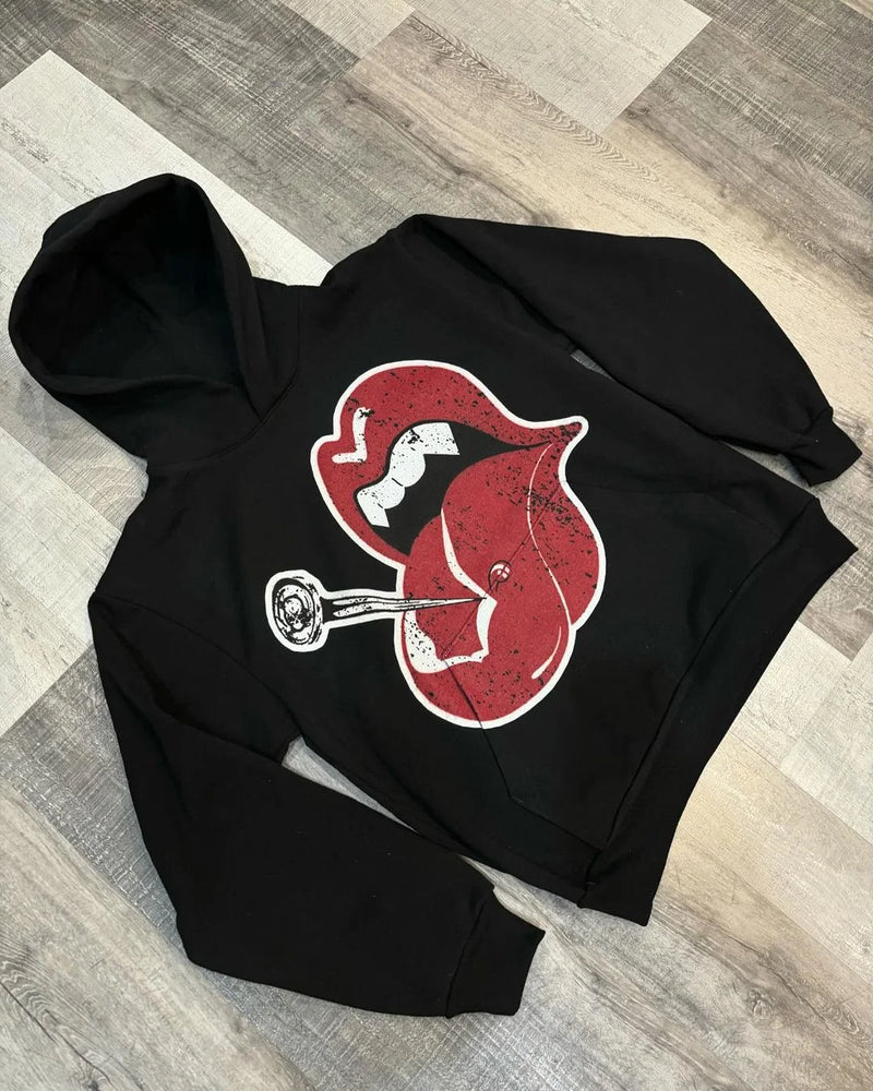 grunge oversized knit streetwear piece for layered look and winter street fits, ideal for men’s fashion and seasonal streetwe