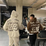 Winter Thickened American Hooded Sweatshirt Trend Is Hot Ins Printing Casual Versatile Niche Men and Women Handsome Jacket Tops