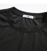 Cyberpunk Tribal flame – 2024 New Galaxy Glitter T Shirt Korean Style Small Sequined