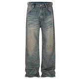 hi street vintage baggy jeans men retro blue loose straight denim pants distressed ripped dirty jeans trouser hip hop streetwear unique jeans style 5980