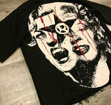 Skatercore Streetwear top – 2024 Summer American High Street Portrait Print Oversized Sh