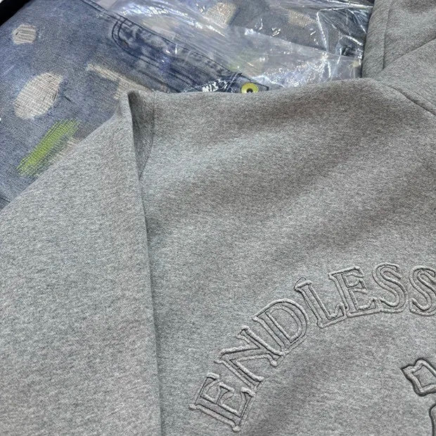 Techwear hoodie with robotic glitch graphics and neon accents