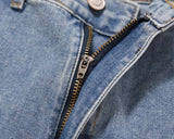 Harajuku Streetwear Y2K Sashes Straight Washed Men's Jeans Pockets Vintage Baggy Casual Cargos