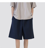 summer mens solid color straight shorts 2024 casual y2k wide leg short pants casual streetwear sweat baggy bermudas hombre unique shorts style 3336