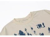 Sadcore Tribal flame – Aolamegs Men Gothic Punk Style Letter Printed Oversized T Sh