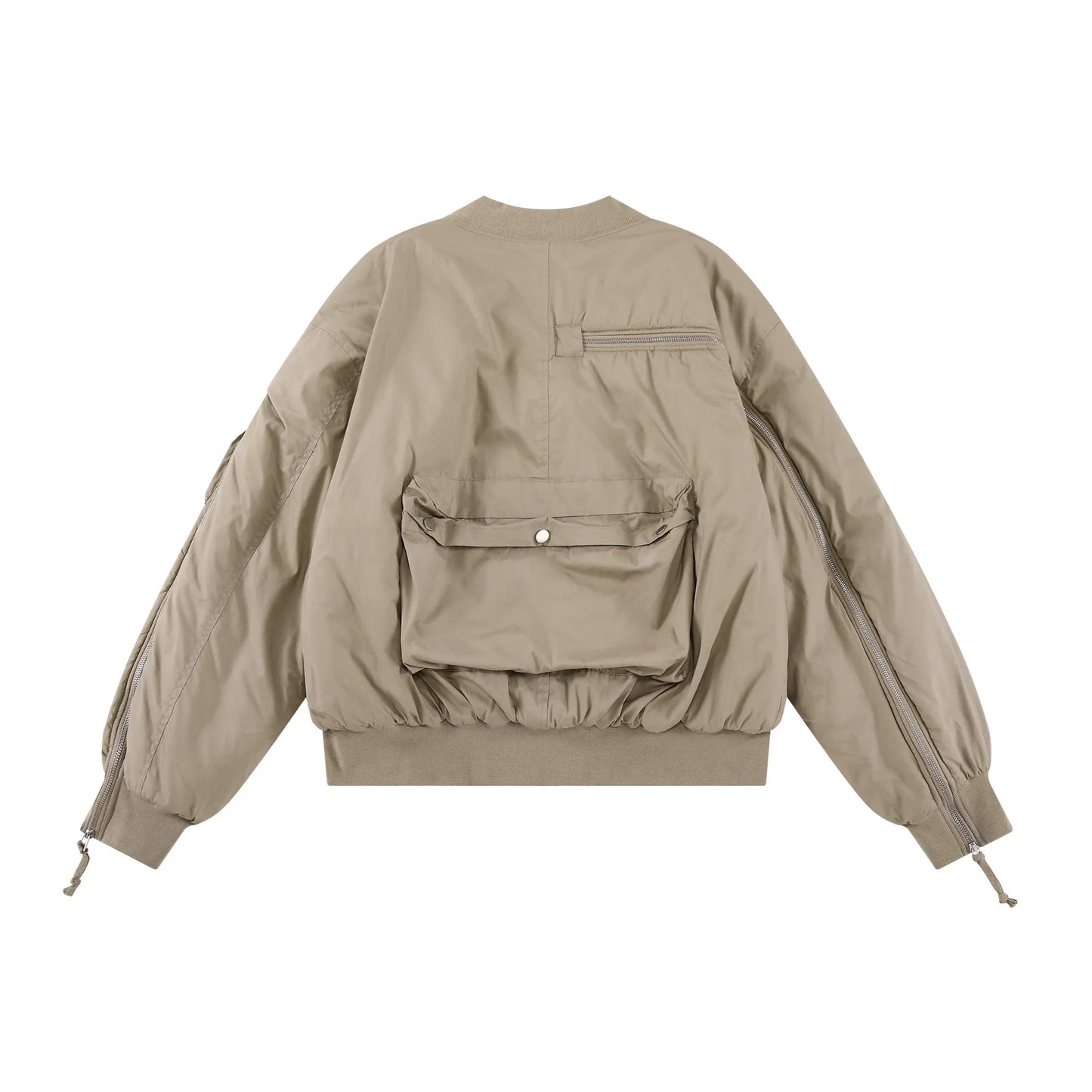 new 2024 khaki men rib sleeve fashion high couple baseball coats jackets abstract coat motor pilot winter warm 747 nan street - variant style bd48bb for streetwear fashion