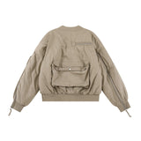new 2024 khaki men rib sleeve fashion high couple baseball coats jackets abstract coat motor pilot winter warm 747 nan street - variant style bd48bb for streetwear fashion