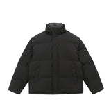 Winter Splice Denim Cotton-padded Jacket Men Women Stand Collar Fashion Loose Casual Thicken Warm Parkas Jacket Boyfriend Coat
