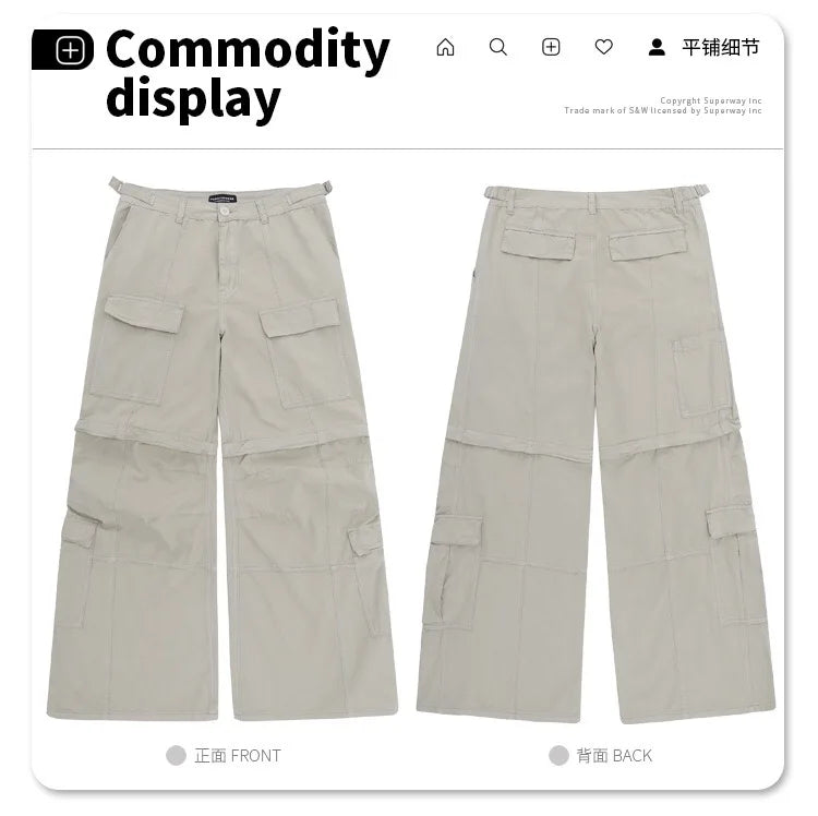 2024 autumn and winter new cargo pants unique cargo style 6208