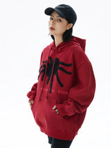 Harajuku graphic tee featuring fashion spider web printed hoodies unisex hip hop y2k sweatshirt streetwear mens casual hooded autumn warm loose tops hoodies