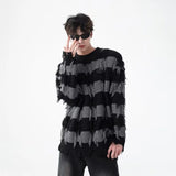 oversized knit pullover, fall/winter fashion, soft knit pullover with flame design, y2k fashion statement