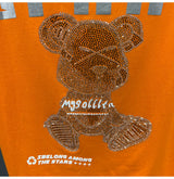 Cyberpunk Melting smiley – High Texture 2023 New Mens Fashion Letter Printed Bear Rhine