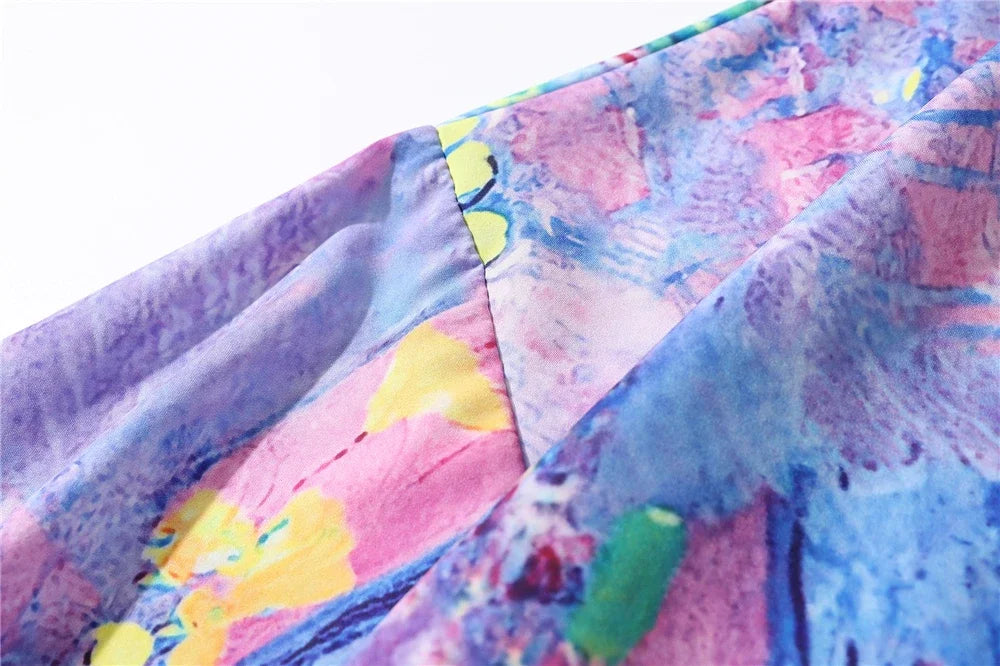 Dark Icon Colorful Printed Men's Shirts Short Sleeved Chest Pocket Hawaiian Shirts With Turn-down Collar Shirt For Holidays