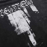 Winter Washed Cotton Hoodies Gothic Letter Print Hooded Vintage Landsc