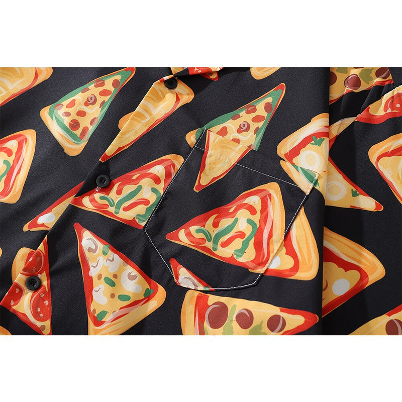 "Pizza Time" Unisex Men Women Streetwear Graphic Shirt Daulet Apparel