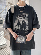 Cyberpunk Chrome print – New Anime Graphic Print Short Sleeve T Shirt For Men Hip Hop