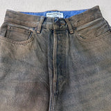 Yellow clay batik coated jeans