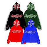 Mens Sweatshirt Star Alphabet Hooded Jacket Oversize Hoodie Full Zip H