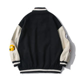 Retro Baseball Jacket for Men Cold Weather Jacket