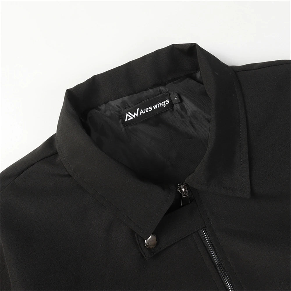Urban windbreaker quilted parka zip-up streetwear