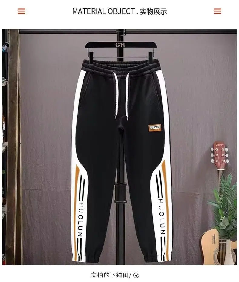 mens joggers casual pants korean sweatpants workout running gym fitness khaki sports trousers men clothing digital printing unique joggers style 4150