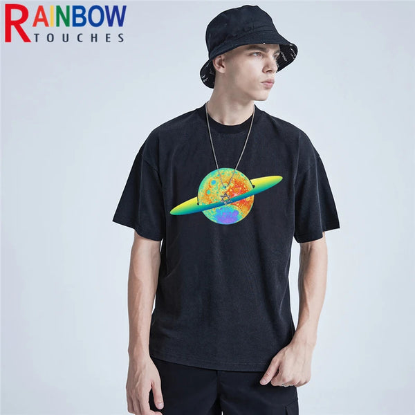 Cyberpunk Anime panel – Rainbowtouches Washed T Shirt Men Original Brand Vintage Uni