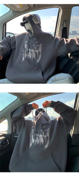 Urban Gothic Text Sweatshirt – New Gothic Letter Printed Hoodies For Men Autumn Hip Hop Oversized Hooded Sweatshirt Y2K Streetwear Graphic Hoodie Tracksuit | Gothic Drop #14