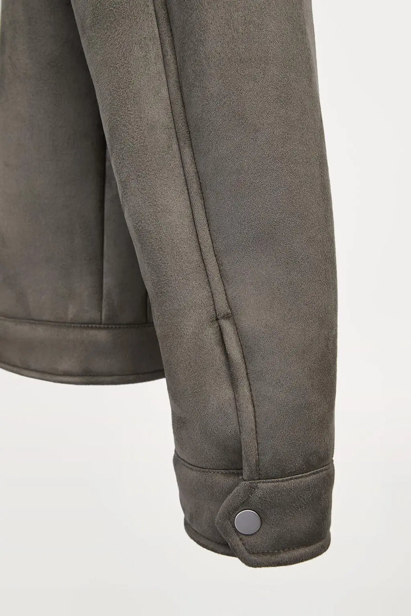 leather varsity coat, fall winter style, men's streetwear fashion, oversized urban jacket, high quality cold-weather coat