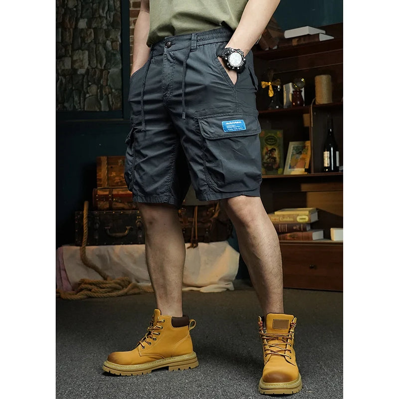summer cargo shorts mens loose five pocket multi pocket outdoor motorcycle camouflage pants mens shorts unique cargo style 994