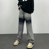 2023 autumn new light luxury fashion wide leg jeans all match slim fit loose straight trousers fine boutique decoration denim street jeans