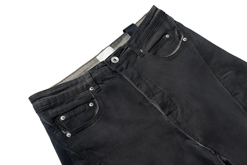 retro patchwork gradient slim flared jeans floor mop wide jean pants street wear new fashionable hip hop washed vintage mens unique jeans style 2789