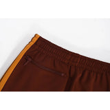 tie xiuhong men woman pants good quality fashion street side edge weaving stripe embroidery loose casual trousers relaxed fit trousers