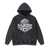 glitchcore aesthetic drop featuring rainbowtouches washed hoodie men high street fashion pattren hoodie hip hop unisex breathable superior quality mens clothing