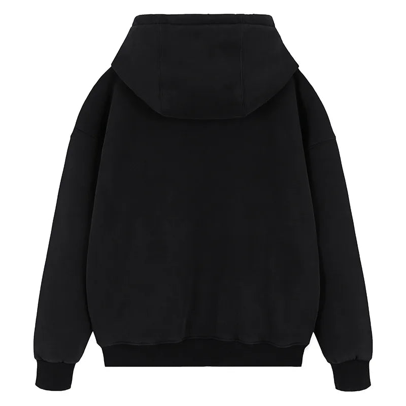 Hardcore skatercore hoodie with bold skater typography