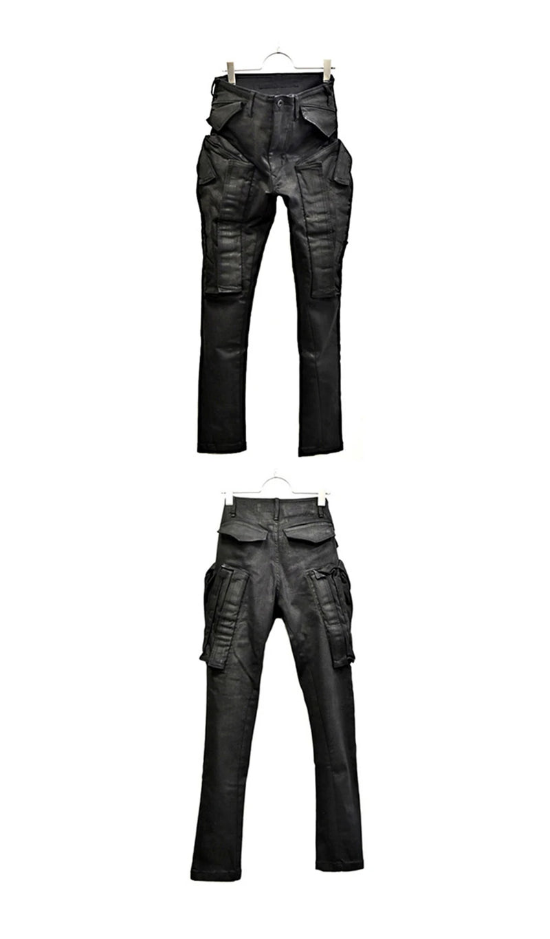 2022 multi pockets cargo pants hip hop tactical function pants casual joggers trousers streetwear unique joggers style 4530