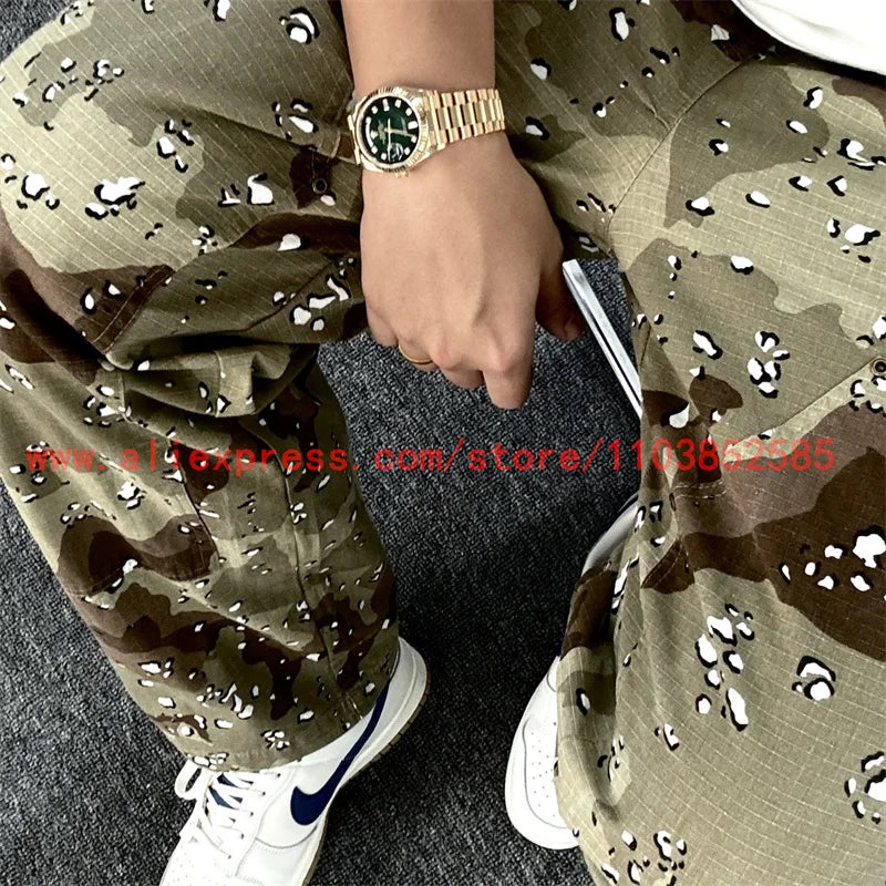 2024 new american vintage direct casual functional work pants heavy duty washed outdated logging pants desert camo high street unique default style 2969