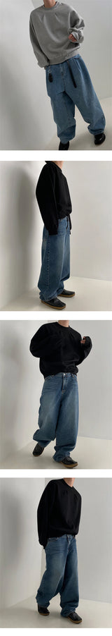 2024 Korean Fashion Crewneck Sweatshirts For Men Casual Design Pullover Y2K